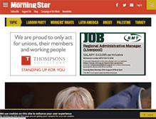 Tablet Screenshot of morningstaronline.co.uk